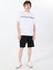Siyah Erkek Loose Fit Desenli Sweat Şort M5GD10KCN01JBLK Clovıs Shorts 2