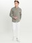 Slim Fit Düğmeli Yaka Haki Erkek Gömlek ACE020252165_HAK 2