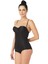 Siyah Lazer Kesim Göğsü Açık Slip Korse 3
