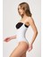 Beyaz Göğsü Açık Agraflı Body Korse 1