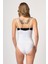 Beyaz Göğsü Açık Agraflı Body Korse 3