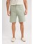 %100 Pamuk Regular Fit Gabardin Bermuda Şort C7684AX25SP 1