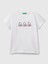 Benetton Kız Çocuk Baskılı Tshirt 6-14 Yaş Beyaz 1