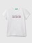 Benetton Kız Çocuk Baskılı Tshirt 6-14 Yaş Beyaz 2