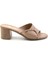 Bej Leather Kadın Terlik K04040012303 1