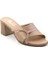 Bej Leather Kadın Terlik K04040012303 2