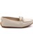 Krem Leather Kadın Loafer Ayakkabı K01087230403 1