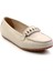 Krem Leather Kadın Loafer Ayakkabı K01087230403 2