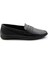 Siyah Leather Kadın Loafer Ayakkabı K01718110303 1