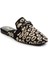 Siyah Leopar Kadın Terlik K04327012482 2