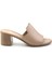 Bej Leather Kadın Terlik K04040012203 1