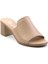 Bej Leather Kadın Terlik K04040012203 2