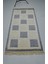 Yüksek Kalite Yünden El Dokuma Dama Desenli Gri Renk Nepal Halısı 80X150 cm (1.2 M²) 2