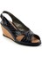 Lacivert Leather Kadın Sandalet K05582032211 2