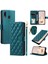 Samsung Galaxy A40 Manyetik Deri Kapaklı Ince Cüzdan Kılıfı Kickstandp Çıkarılabilir Askı Ipi (Yurt Dışından) 1