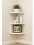 Dekoratif 2 Katlı Köşe Raf – 20X20X21 cm Modern Duvar ünites 1