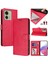 Motorola Edge 40 5g Flip Book Deri Cüzdan Çapraz Askılı Bileklik Bileklik Rfıd Engelleme Kılıfı (Yurt Dışından) 1