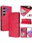 Tecno Camon 40 Pro 4g Flip Book Deri Cüzdan Çapraz Askılı Bileklik Bileklik Rfıd Engelleme Kılıfı (Yurt Dışından) 1