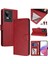 Tecno Spark 10 5g Flip Book Deri Cüzdan Çapraz Askılı Bileklik Bileklik Rfıd Engelleme Kılıfı (Yurt Dışından) 1