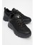 Erkek Kalın Taban Bağcıklı Comfort Outdoor Sneaker Pc 023 Yukanay Siyah 2