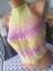 Renkli Halter Yaka Crop Top 2