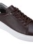 Erkek Kahverengi Deri Esnek Taban Bağcıklı Casual Ayakkabı Sneaker 4