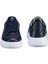 Erkek Lacivert Deri Esnek Taban Bağcıklı Casual Ayakkabı Sneaker 3