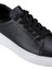 Erkek Siyah Deri Esnek Taban Bağcıklı Casual Ayakkabı Sneaker 4