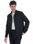Lacivert Slim Fit Kareli Mono Yaka Overshirt Takım 1
