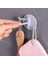 Pembe Çok Fonksiyonlu Dikişsiz 3-Dallı Dönen Kanca Mutfak Banyo Duvar Kancası Ev Düz Kanca Tırnaksız Yapışkan Kanca (Yurt Dışından) 4
