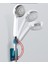 Yeşil Duş Başlığı Tutucu Ayarlanabilir 360° Kendinden Yapışkanlı Duş Başlığı Braketi Duvara Montaj 2 Kanca Standı Spa Banyo Evrensel Aracı (Yurt Dışından) 5