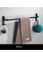 Siyah Tek 30 cm Havlu Askısı Duvara Monte Havlu Askısı Banyo Alanı Alüminyum Moda Beyaz Havlu Bar Rayı Mat Beyaz Havlu Tutucu (Yurt Dışından) 1