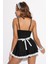 Aria's Closet Siyah Kenarları Dantel ile Işlenmiş Kostüm 2