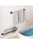 Siyah 50CM Havluluk Porte Serviette Banyo Duş Askısı Toallero Cocina No Matkap Duvara Monte Aksesuarlar Modern Dekor Tasarım Fikirleri (Yurt Dışından) 2