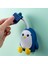 Gri Banyo Başlığı Yumruksuz Iyi Yapıştırıcı Düzeltme Karikatür Penguen Evrensel Duş Standı Duş Başlığı Standı Otel Için (Yurt Dışından) 3