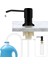 SET2-350ML-BLACK 304 Paslanmaz Çelik Mutfak Lavabo Sabunluk Uzatma Tüpü Bulaşık Sabunu Basın Pompası Kafa Çıkış Kafası Genişletici 350/500 ml (Yurt Dışından) 3