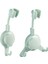 Beyaz-2 Kanca Ayarlanabilir Duş Tutucu Standı Vantuz Duş Başlığı Tutucu Duvara Montaj Duş Başlığı Braketi Banyo Desteği Douche Punch-Free (Yurt Dışından) 2
