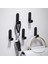 WHITE1PC 1/2/5 Adet Siyah Beyaz Mat Havlu Kancası Banyo Duvar Kanca Mutfak Çanta Askısı Havlu Elbise Askısı Organizatör Banyo Aksesuarları (Yurt Dışından) 4