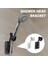 Beyaz Duş Başlığı Tutucu Ayarlanabilir Kendinden Yapışkanlı Duş Başlığı Braketi Duvara Montaj Matkapsız 2 Kanca Standı Banyo Aksesuarları (Yurt Dışından) 5