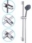 Siyah 24MM-1 Duş Braketi Duş Rayı Tutucu Ayarlanabilir 20 ~ 25MM Abs Krom Duş Başlığı Tutucu Banyo Aksesuarları Evrensel (Yurt Dışından) 2