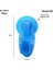 GJ-300 A Mavi Diğer 1pc 40G Banyo Kalınlaştırma Güçlü Takılabilir Duş Başlığı Tutucu Hareketli Braket Güçlü Emme Koltuk Aynası Anti Düşme (Yurt Dışından) 1