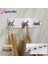Sliver-1-F-L Banyo Aksesuarları Duvar Kancaları Paslanmaz Çelik 3 M Etiket Yapışkanlı Elbise Ceket Şapka Askısı Banyo Paslanmaz Havlu Kanca WB8102 (Yurt Dışından) 5