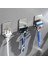 Tip A Siyah 3 Pcs Tıraş Makinesi Depolama Raf Raf Paslanmaz Çelik Jilet Tutucu Duvar Banyo Saç Kurutma Makinesi Tıraş Razor Standı Organizatör Askı Kancaları (Yurt Dışından) 2