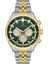 Davıd Guner Sarı Beyaz Kaplamalı Yeşil Kadranlı Erkek Kol Saati DG-8402GA-D10 1