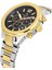 Davıd Guner Sarı Beyaz Kaplamalı Siyah Kadranlı Erkek Kol Saati DG-8403GA-D2 3