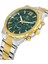 Davıd Guner Sarı Beyaz Kaplamalı Yeşil Kadranlı Erkek Kol Saati DG-8410GA-D10 3