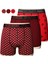 3'lü Boxer 3xl–6xl Büyük Beden – Desenli, Yumuşak Pamuk 1