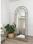 Siyah Metal Çerçeveli 180X70 cm Pencere Model Oval Ayaklı Boy Aynası 1
