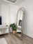 Siyah Metal Çerçeveli 180X70 cm Pencere Model Oval Ayaklı Boy Aynası 2