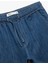 Beli Bağcıklı Cep Detaylı Bermuda Oversize Jean Şort 3